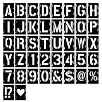 Algopix Similar Product 7 - 6 Inch Letter Stencils Symbol Numbers