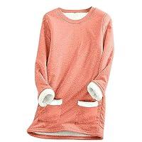 Algopix Similar Product 1 - Binmer Womens Sherpa Lined Sweatshirts