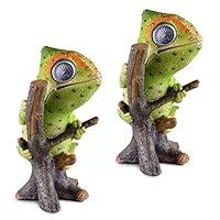 Algopix Similar Product 11 - Chameleon Solar Garden Decorations