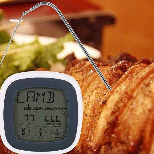 Meat Thermometer Digital, Soqool Instant Read Food Thermometers for Kitchen Cooking with Probe, Backlight, Magnet, Waterproof, for Candy, Grill BBQ, O