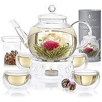 Algopix Similar Product 1 - Teabloom Complete Tea Set  Glass