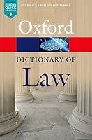 Algopix Similar Product 7 - A Dictionary of Law Oxford Quick