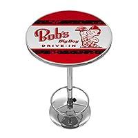 Algopix Similar Product 1 - Bobs Big Burger Vintage Chrome Pub Table