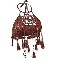 Algopix Similar Product 11 - Womens Hollow Out Crochet Knit Halter