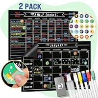 Algopix Similar Product 2 - Magnetic Chalkboard Calendar for