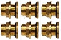 Algopix Similar Product 8 - RAINPAL BBF020 Solid Brass Bulkhead
