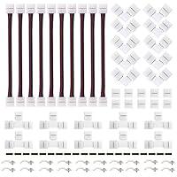 Algopix Similar Product 15 - 5050 4Pin RGB LED Strip Connector Kit 