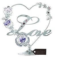 Algopix Similar Product 3 - Chrome Plated Silver Love Table Top