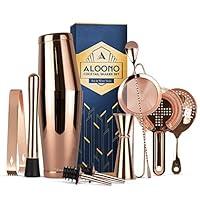 Algopix Similar Product 18 - ALOONO 11Piece Copper Boston Cocktail