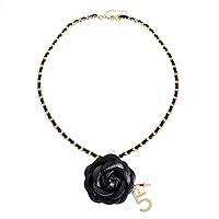 Algopix Similar Product 7 - UB Big Camellia Necklace for Women