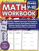 Algopix Similar Product 8 - Math Workbook Grade 910 with Algebra