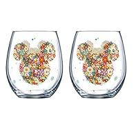 Algopix Similar Product 5 - Jerry Leigh Multicolored Floral Mickey