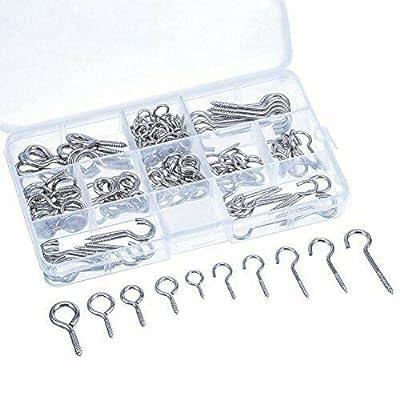Best Deal for Screw Hooks and Screw Eyes Kit Assortment Size Ceiling