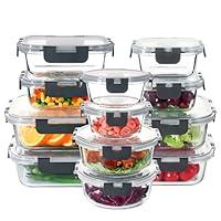 Algopix Similar Product 18 - YANGNAY Glass Food Storage Containers