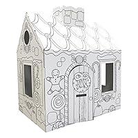Algopix Similar Product 7 - Fundeco Gingerbread Playhouse, White