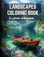 Algopix Similar Product 6 - Landscapes Coloring Book For Adults