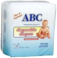 Algopix Similar Product 1 - ABC Diapers Extra Large Diapers 30