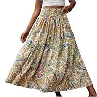 Algopix Similar Product 20 - Womens 2024 Bohemian Long Skirts Flowy