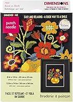 Algopix Similar Product 16 - Dimensions Floral on Black Punch Needle