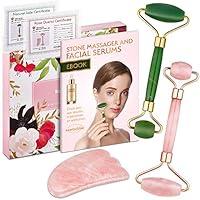 Algopix Similar Product 13 - Authentic Jade Roller Natural Rose