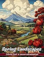 Algopix Similar Product 7 - Spring Landscapes Coloring Book