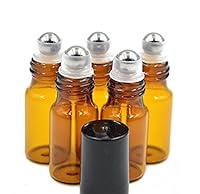 Algopix Similar Product 4 - 24 Pcs 5ml Empty Brown Glass Rollon