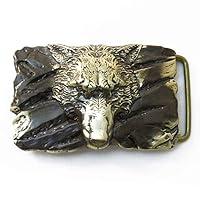 Algopix Similar Product 3 - Belt buckle Fenrir Wolf Handmade Old