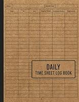 Algopix Similar Product 6 - Daily Time Sheet Log Book Time Sheet