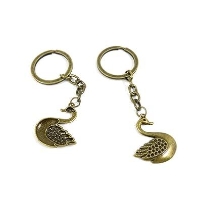 1 Pieces Antique Bronze Keychain Key Chain Tags Keyring Ring