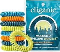 Algopix Similar Product 6 - Cliganic 25 Pack Mosquito Repellent
