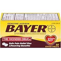 Algopix Similar Product 20 - Genuine Bayer Aspirin 325mg Coated
