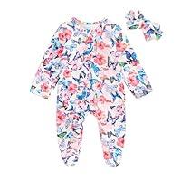 Algopix Similar Product 12 - Newborn Footie Romper With Headband