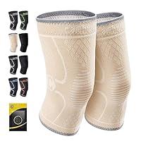 Algopix Similar Product 18 - CAMBIVO 2 Pack Knee Brace Knee