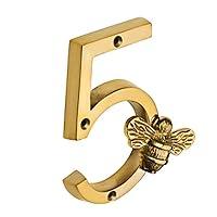 Algopix Similar Product 15 - Bee House Number Sign Cute Metal Bee