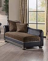 Algopix Similar Product 8 - Benzara Fabric and Leather Upholstered