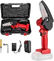 Algopix Similar Product 10 - Mini Chainsaw 4Inch Cordless Electric