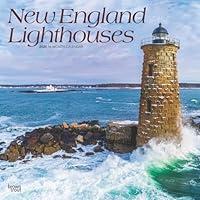 Algopix Similar Product 8 - New England Lighthouses 2025 12 X 24