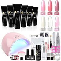 Algopix Similar Product 14 - 6 Colors Poly Nail Gel Kit Quick Nail