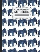 Algopix Similar Product 6 - Elephant Composition Notebook Wide