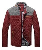 Algopix Similar Product 12 - HYPESTFIT Mens Diamond Quilted Puffer