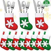 Algopix Similar Product 19 - 20 Pieces Christmas Socks Decoration