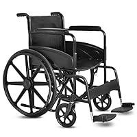 Algopix Similar Product 20 - Giantex Folding Medical Wheelchair