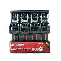 Algopix Similar Product 10 - Husky 12 FT x 1 IN Ratchet TieDowns 4