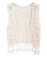Algopix Similar Product 1 - ZHUANNIAN Little Girls Crochet Vest