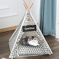 Algopix Similar Product 14 - GeerDuo Pet Teepee Portable Pet Tents