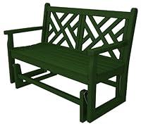Algopix Similar Product 19 - POLYWOOD Chippendale Glider, Green