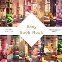 Algopix Similar Product 8 - Cozy Book Nook Scrapbook Paper  85 x