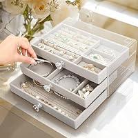 Algopix Similar Product 12 - coobest Jewelry Box 3 Drawer Jewelry