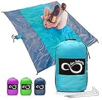 Algopix Similar Product 20 - Sand Free Beach Blanket 7 Person 9 x