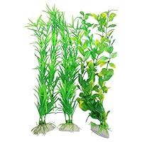 Algopix Similar Product 15 - CNZ 3piece Aquarium Plastic Artificial